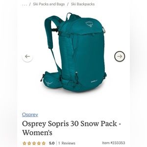 Osprey Sopris 30 backcountry ski backpack